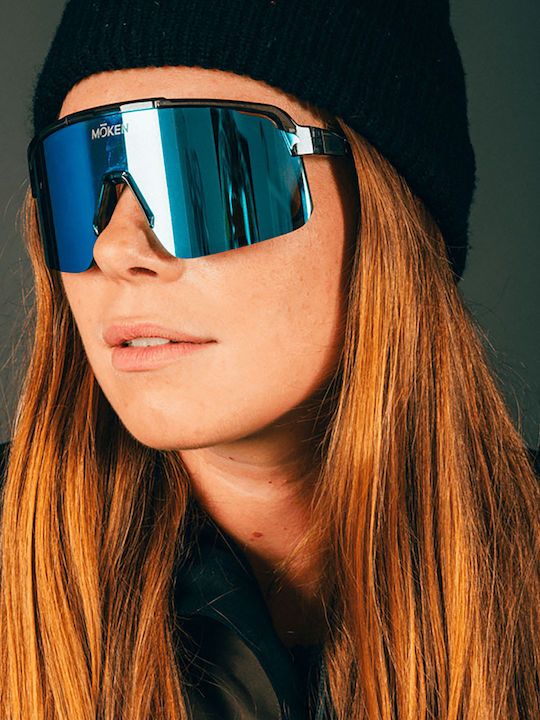 Moken Unisex Sonnenbrillen mit Grünem Rahmen MKNH21 SMK-BLU