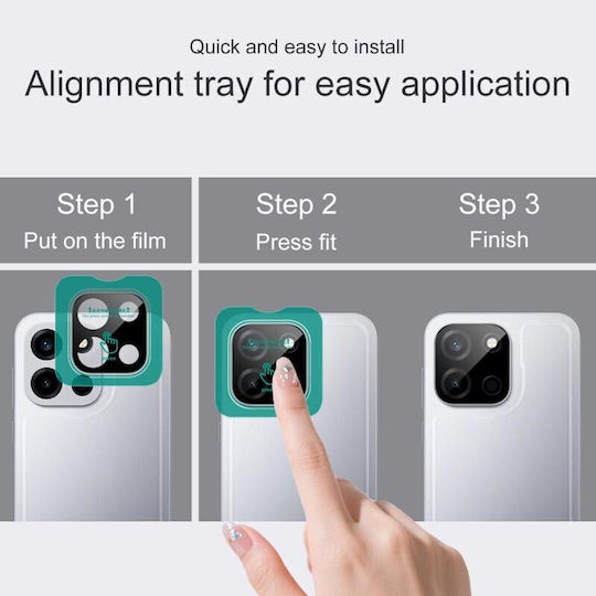 Imak Προστασία Κάμερας Tempered Glass Μαύρο για το Oneplus Nord 6 5g