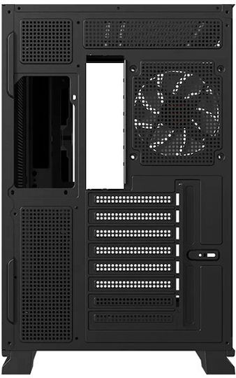 Krux Atron Gaming Midi Tower Κουτί Υπολογιστή με Πλαϊνό Παράθυρο και ARGB Φωτισμό Μαύρο