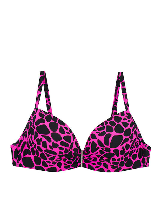 Γυναικείο Μαγιό Bikini Μπανέλα Giraffe Μαύρο-φούξια Γυναικείο Μαγιό Bikini Μπανέλα Giraffe Μαύρο-φούξια