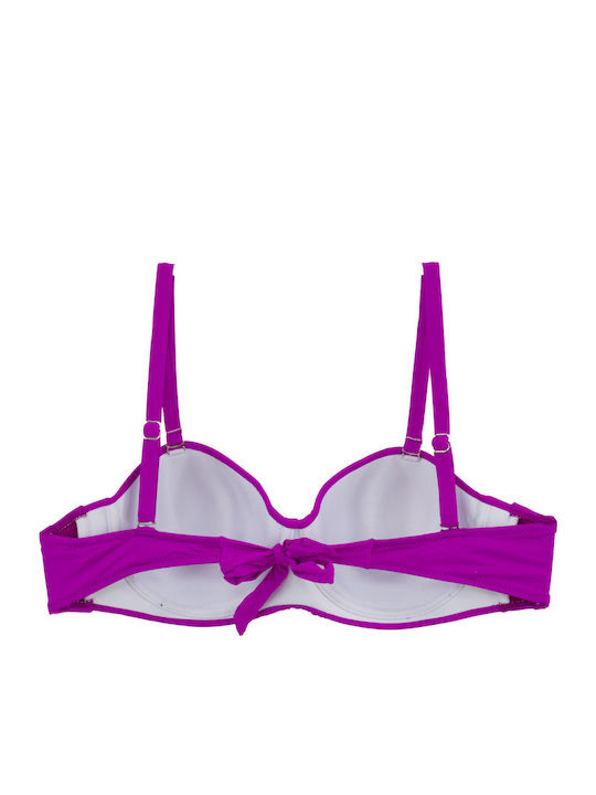 Women's Bikini Strapless Underwire Flirty Purple