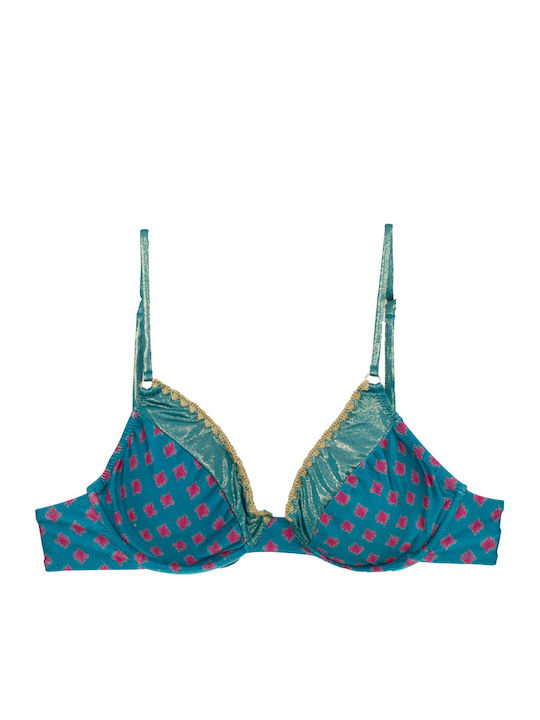Γυναικείο Μαγιό Bikini Μπανέλα Boho-chic Πετρόλ