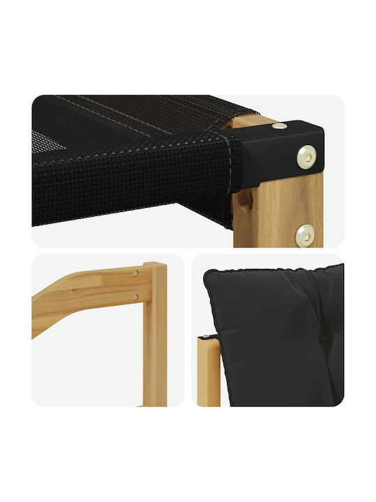 Ecksofa Outdoor Hölzernes mit Kissen 325x166.5x73cm