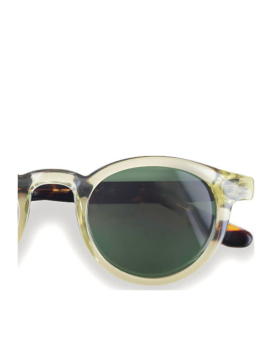 Moken Unisex Sonnenbrillen mit Beigem Rahmen