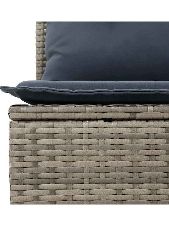 Διθέσιος Καναπές Εξωτερικού Χώρου Rattan με Μαξιλάρια