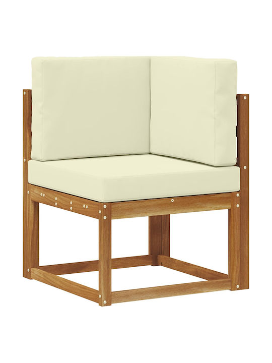 Ecksofa Outdoor Kunststoff mit Kissen 306x128.5x73cm