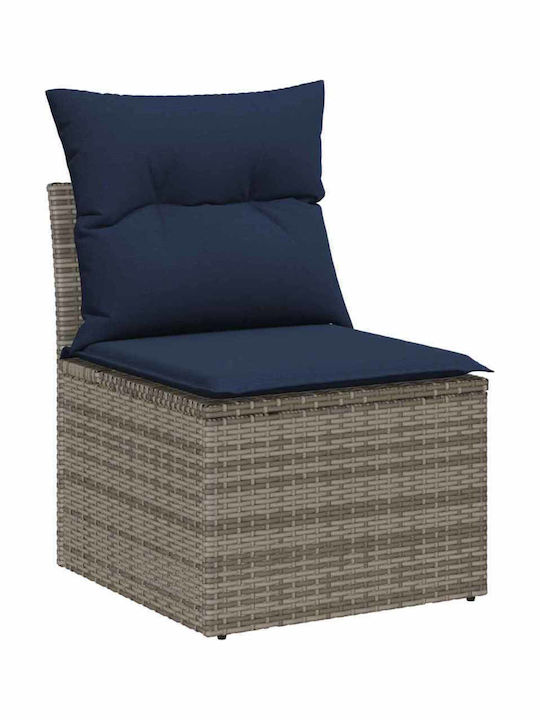 Zweisitziges Outdoor-Sofa aus Rattan mit Kissen