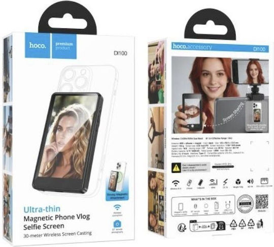 Hoco Di100 External Magnetic Screen Vlog Selfie Phone Black