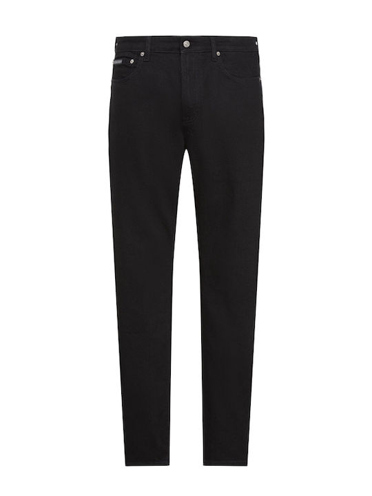 Men's Jeans Pants with Slim Tapered Fit Black