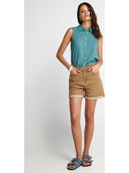 Sleeveless Women's Shirt Green Lake FBL013-101-05-Regular Fit