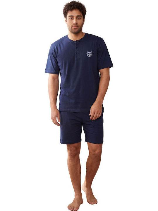 Rimoli Summer Men's Cotton Pyjamas Blue