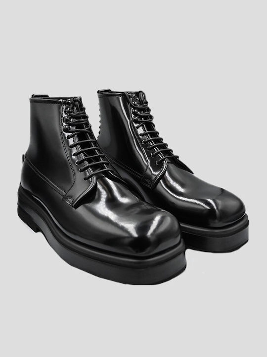 Leather Black Men's Boots