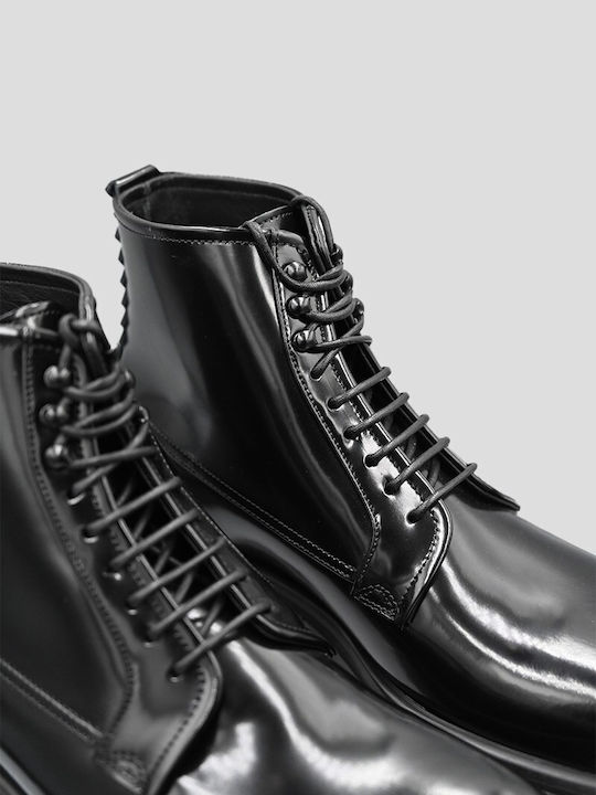 Leather Black Men's Boots