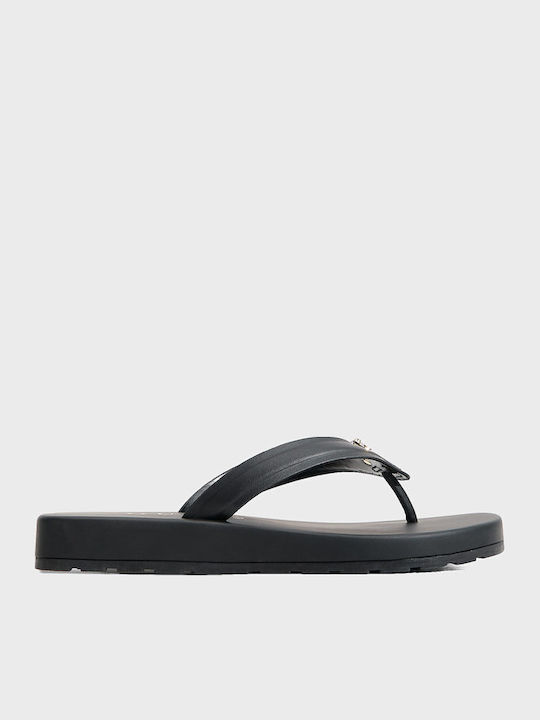 Damen Flache Schwarze Sandalen