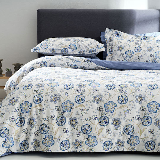 Vesta Home Cuvertură Extra-dublu Bumbac Grey Blue 230x270cm