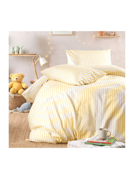 Rythmos Eloise Σετ Κουβερλί Μονό Βαμβακερό Κιτρινο 160x240cm 2τμχ