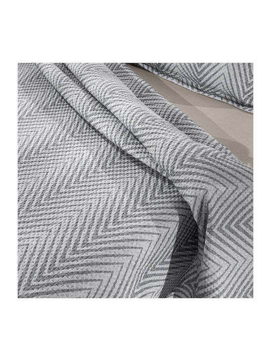 Guy Laroche Vera Vera Tagesdecken King Size Mikrofaser Rauch 250x240cm 2 Stück