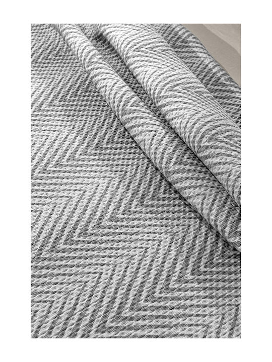 Guy Laroche Vera Vera Tagesdecken King Size Mikrofaser Rauch 250x240cm 2 Stück