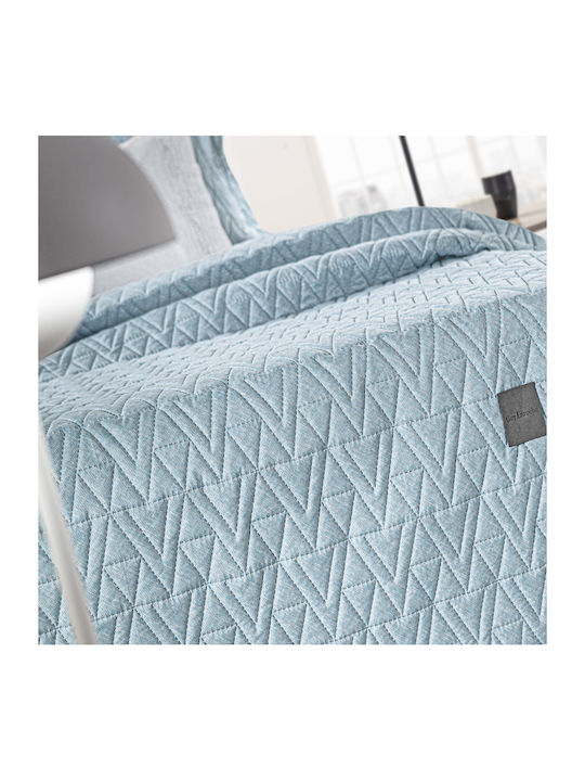 Guy Laroche Kylian Tagesdecken King Size Mikrofaser Denim 250x240cm 2 Stück