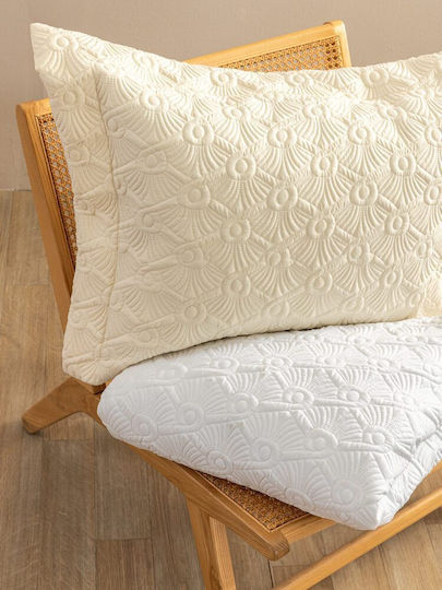 Palamaiki Wed104 Σετ Κουβερλί Υπέρδιπλο Microfiber White 240x260cm