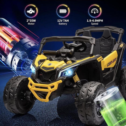 Can Am Maverick mit Fernbedienung Lizenziert 12 Volt Gelbes