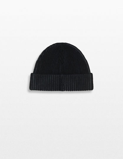 Boke Flower 2.0 Beanie Unisex Knitted Beanie in Black Colour