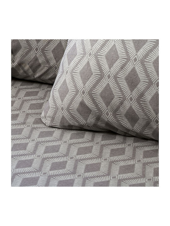 Beauty Home Moments Αrt 12563 Σετ Κουβερλί Μονό Γκρι 160x230cm 2τμχ