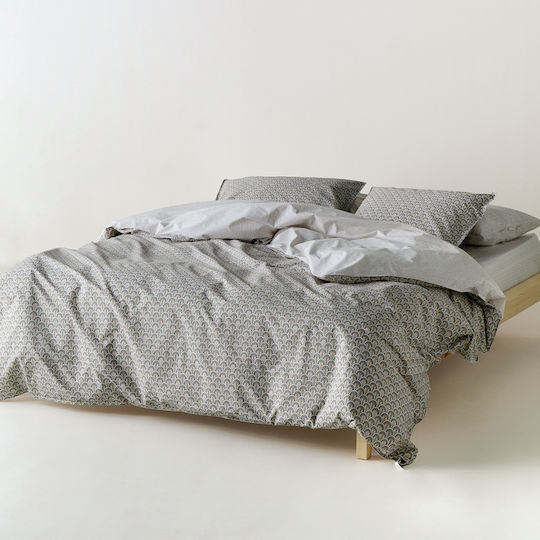 Kentia Nerikomi Coverlet King Size Cotton Brown-Beige-White 270x270cm
