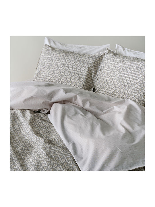 Kentia Nerikomi Coverlet King Size Cotton Brown-Beige-White 270x270cm