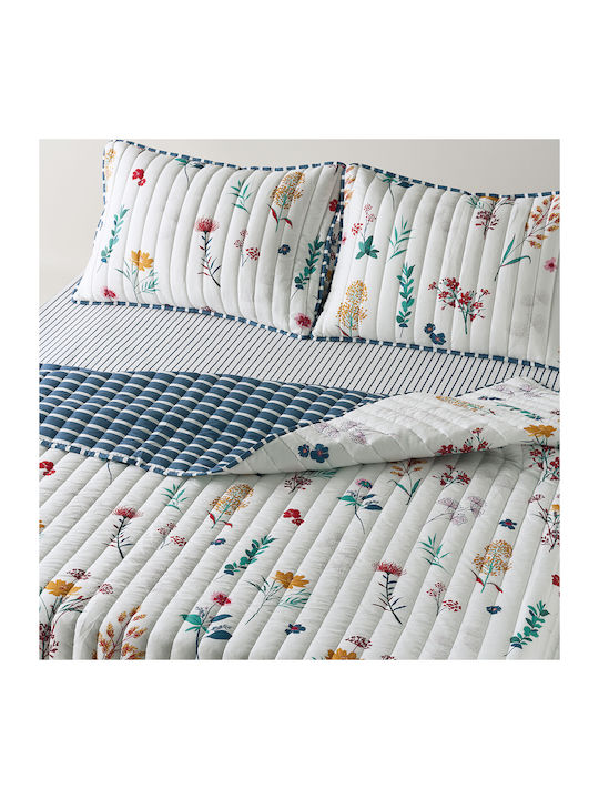 Kentia Raya Single Microfiber Coverlet Set White 160x220cm 2 Pieces