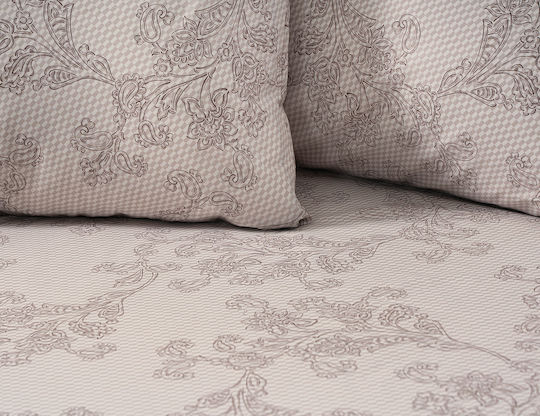 Beauty Home Moments Art 12570 Super Double Beige Set 220x240cm 3 Pieces