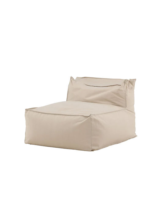 Bean Bag Chair Waterproof Rambo Corner Beige 85x105x75cm