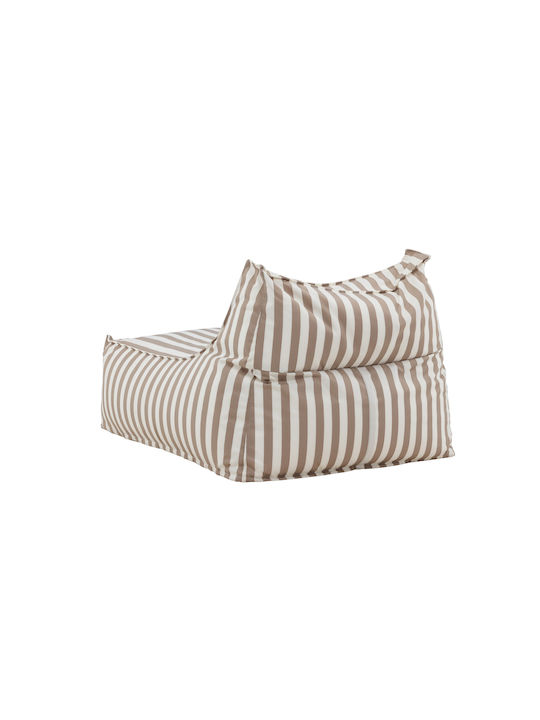 Spitishop Sitzsack Vielseitig Wasserdicht Redang Weiß/beige 90x118x83cm