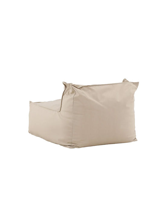 Bean Bag Chair Waterproof Rambo Corner Beige 85x105x75cm