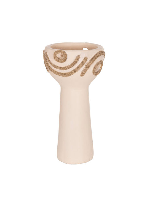 Freebox Tabletop Decor Cream Tortoise and Rope Agel 18x35cm