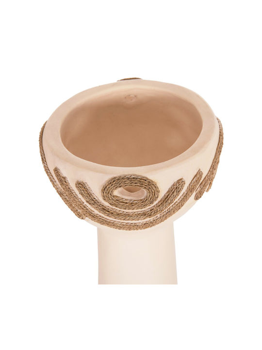 Freebox Tabletop Decor Cream Tortoise and Rope Agel 18x35cm