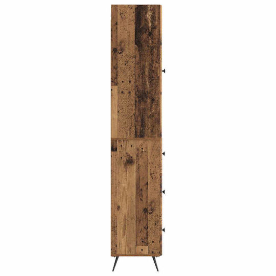 vidaXL Bathroom Floor Column M34.5xL34.5xH90cm Brown