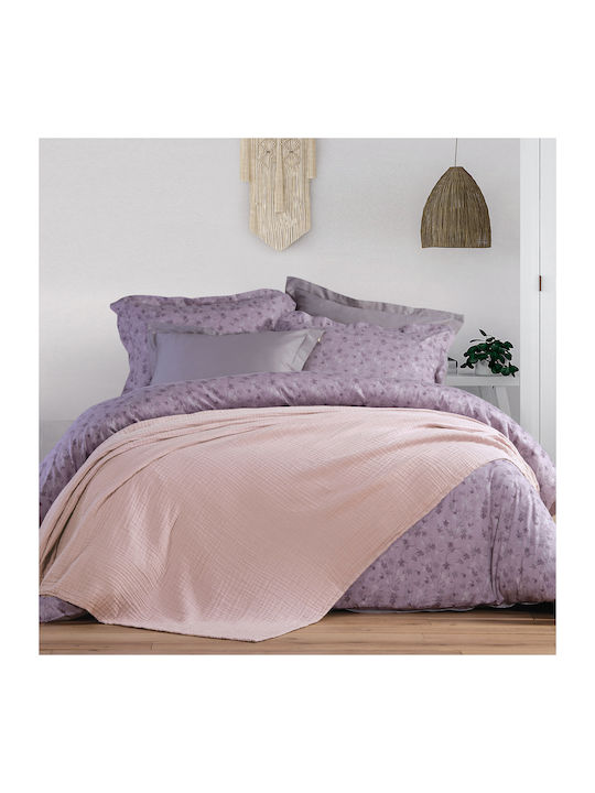 Nef-Nef Homeware Fabulus Pătură Piqué Supraînălțată 230x230 cm Roz