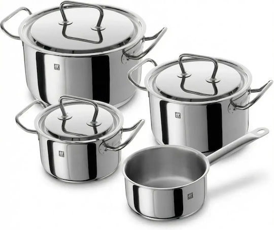 Zwilling J.A. Henckels Twin Classic Pots Set Stainless Steel With Non-stick Coating 4pcs