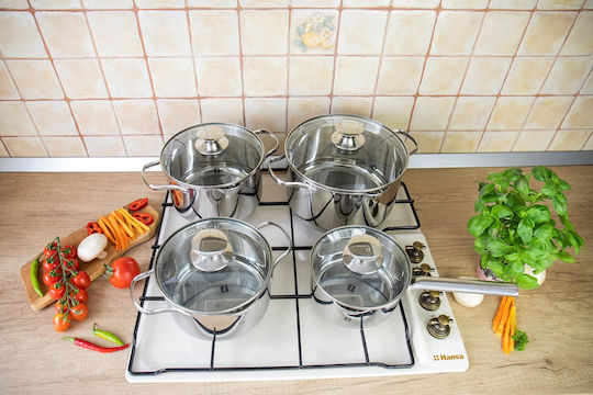 Zokura Altom Edelstahl Töpfe Set 4-teilig