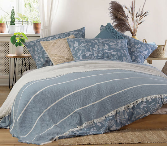 Nef-Nef Homeware Blue World Υπέρδιπλη 230x240εκ. Blue