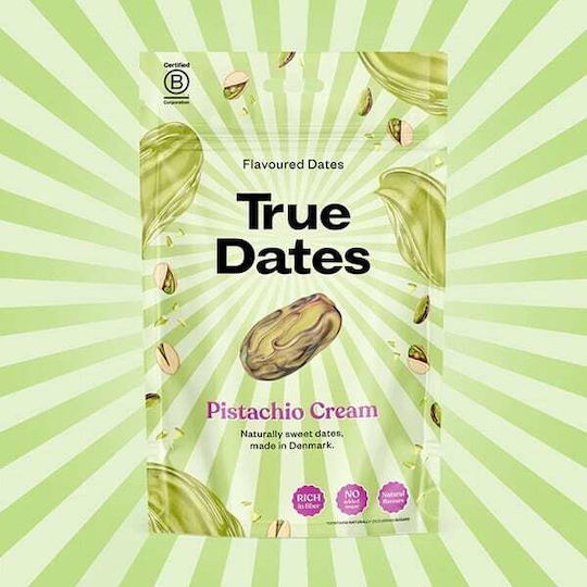True Cremă de Fistic cu Curmale Snack Acoperit cu Fistic 100g