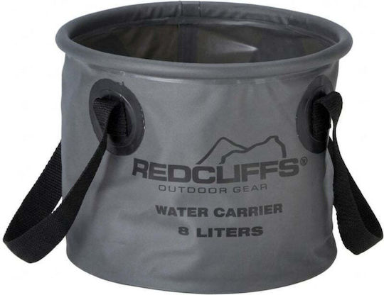 Redcliffs Klappbarer Kunststoff-Mop Eimer mit 8lt Gewicht Grau