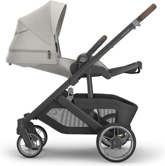 UPPAbaby Cruz V3 Reversible Baby Stroller Suitable for Newborn Pearl Gray Jacquard 12kg