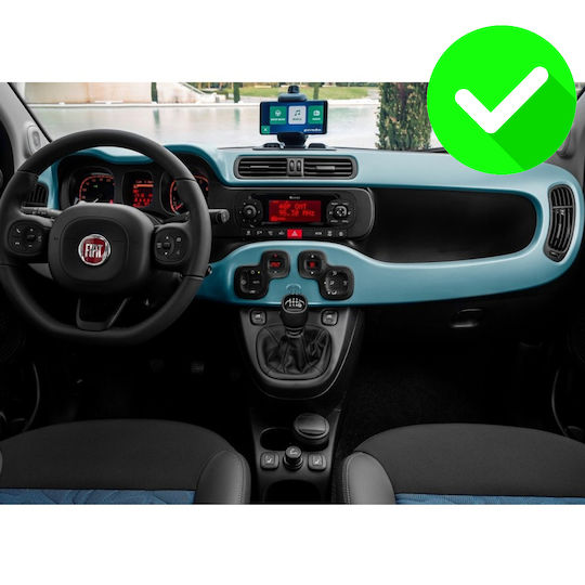 Carmedia Car Audio System for Fiat Panda 2012-2021 (Bluetooth/USB/WiFi/GPS/Apple-Carplay/Android-Auto) with Touch Screen 7"