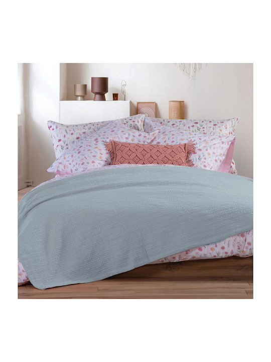 Nef-Nef Homeware Cool Pique Single Blanket 160x240cm Mint