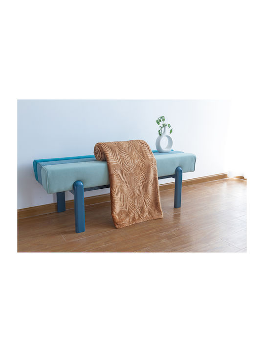 Chios Hellas Samt Decke Einzeln 150x200cm Braun 35244KA