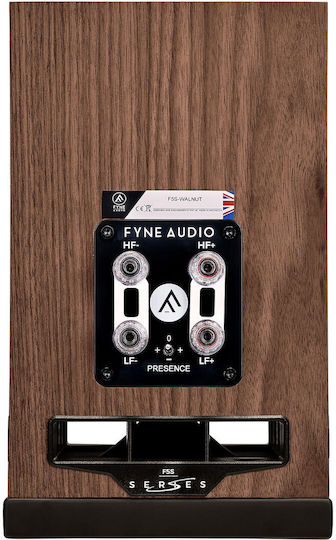 Fyne Audio F5S Paar Passive Hi-Fi-Lautsprecher Buch selbst 45W 1 Weg P17.4xB24.9xH28.5cm Walnuss
