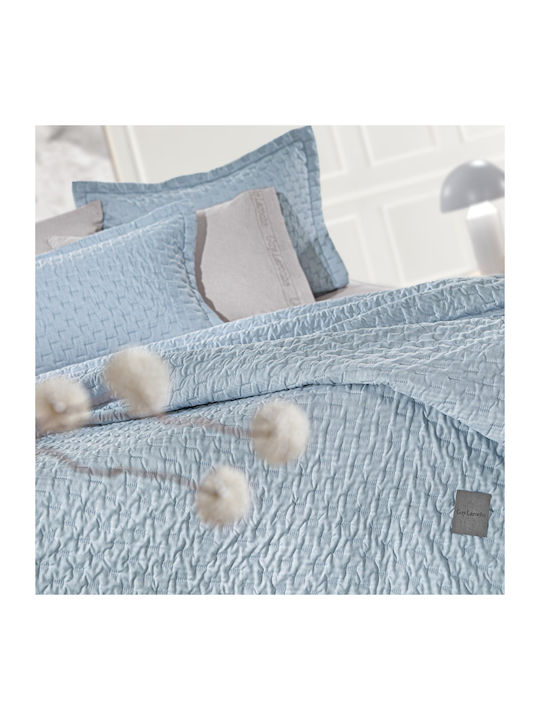 Guy Laroche Arden Tagesdecken Set Halbdoppel aus Polyester Denim 180x240cm 2 Stück
