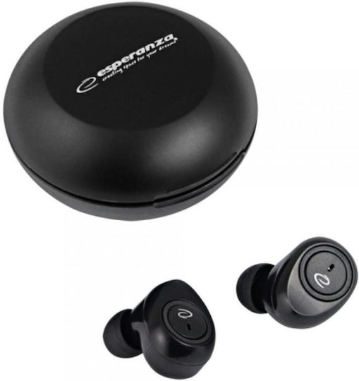 Esperanza EH229K In-ear Bluetooth Handsfree Earphones with Charging Case Black